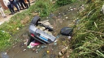فاجعة في البحيرة: مقتل ربة منزل ووالدتها بانقلاب سيارة داخل ترعة