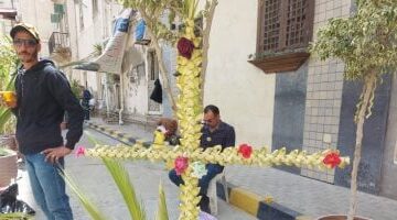 فى الطريق فرشوا القمصان ومن الشجر قطعوا الأغصان.. احتفالات أحد السعف بالإسكندرية