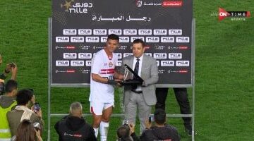 محمد شحاتة أفضل لاعب فى مباراة الزمالك وحرس الحدود