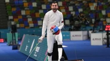 محمود السيد يتوج بذهبية سيف المبارزة فى بطولة العالم للناشئين بالصين