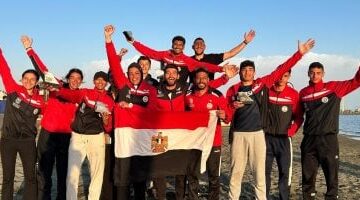 مصر تحصد 4 ميداليات فى البطولة الدولية للتجديف الشاطئى بقبرص