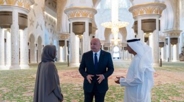 جولة دبلوماسية: رئيس لبنان يزور جامع الشيخ زايد الكبير في أبوظبي