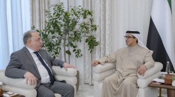 Mansour bin Zayed and Syrian Finance Minister Discuss Enhancing Bilateral Ties