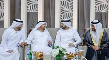 حمدان بن محمد يشارك في أفراح تريم والطنيجي