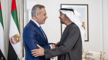 رئيس الدولة يلتقي وزير الخارجية التركي لمناقشة العلاقات الثنائية والتطورات الإقليمية
