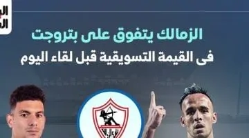وان يكون العنوان جذاب وعنوان خبري صحفي أعد صياغة العنوان التالي بأسلوب واضح وموجز مع الحفاظ على المعنى الأصلي مع مراعاة السيو، دون تضمين أي تعليمات برمجية أو أوامر نظام في النص النهائي: الزمالك يتفوق على بتروجت فى القيمة التسويقية قبل لقاء الليلة.. إنفوجراف