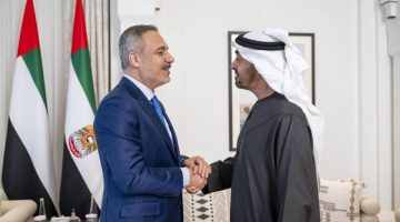 لقاء رئيس الدولة مع وزير الخارجية التركي