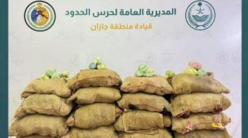 إحباط كبير لتهريب 397 كجم من نبات القات في جازان