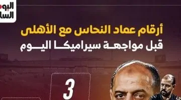 أبرز إحصائيات عماد النحاس مع الأهلي قبل مباراة سيراميكا الليلة.. إنفوغراف