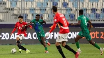 تعادل منتخب الشباب سلبيًا مع زامبيا في الشوط الأول من أمم إفريقيا الإفريقية