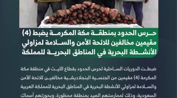 أخبار السعودية: توقيف 4 أشخاص في مكة لانتهاك قواعد الأمن والسلامة البحرية