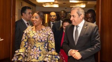 زيارة تاريخية: رئيسة مجلس الشيوخ الكوت ديفواري تصل إلى شركة العاصمة الإدارية الجديدة