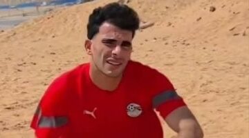 زيزو يتأهب على الرمال بقميص منتخب مصر.. شاهد الصور الحصرية