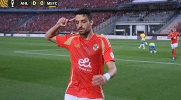 طاهر يسجل هدفا مبكرا للأهلي أمام حرس الحدود في الدقيقة التاسعة!