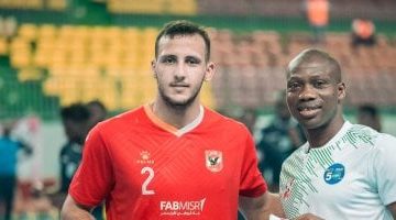 نبيل شريف يتوج أفضل لاعب في مباراة الأهلي وريد ستار بالكؤوس الأفريقية لكرة اليد الرجالية