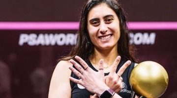 نور الشربيني على بعد خطوة من إنجاز تاريخي في نهائي بطولة العالم للأسكواش