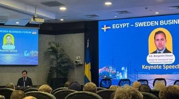 وزير التجارة السويدي: مصر تسير على الطريق الصحيح وجذب استثمارات الشركات السويدية
