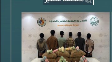 القبض على 6 مهربين بحوزتهم 90 كيلو من القات في عسير