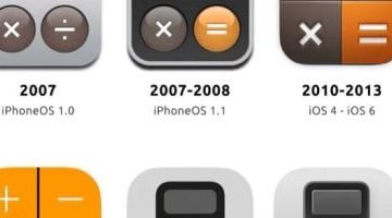 رحلة تطور أيقونة تطبيق الآلة الحاسبة على iOS من 2007 إلى 2026